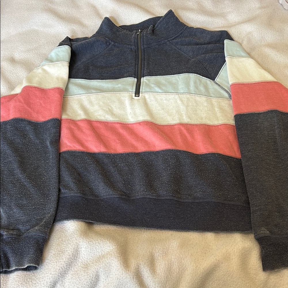 SO Cozy Fleece Half Zip in Dark Blue